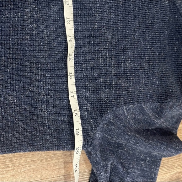 Michael Kors 1/4 Zip Pullover Sweater Men’s Med Navy Cotton Wool Preppy Classic - Picture 7 of 9